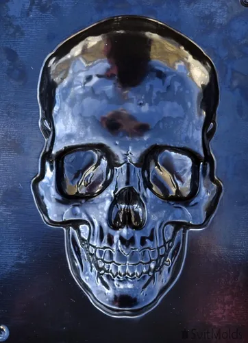 Miniatura 4 de SvitMolds Molde de calavera de bricolaje Panno placa de hormigón de cemento (D85)
