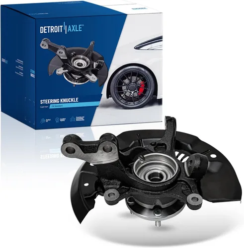 Miniatura 99 de Detroit Axle - Kit de nudillos traseros izquierdo FWD para Hyundai Santa Fe 2007-2009 Veracruz 2007-2012, reemplazo del conjunto de cojinete