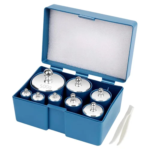 Miniatura 14 de UCEC Pesos de calibración para báscula digital, pesos de 50 g, peso de balance de acero inoxidable de precisión para laboratorio, calibración