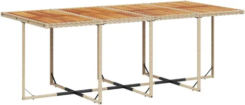 Miniatura 4 de Juego de muebles de patio de 13 piezas con cojines, sillas y taburetes plegables, juego de comedor de ratán de poliéster beige para jardín, patio