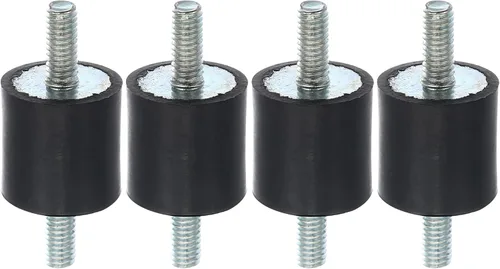 Miniatura 10 de X AUTOHAUX 4 unids M4 coche anti vibración goma aislador amortiguador 0.394x0.394 in caucho bobina montaje amortiguador montajes para compresores