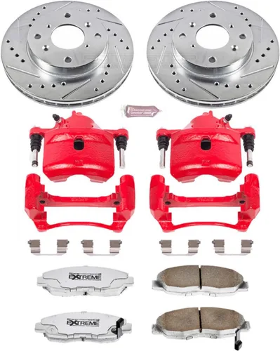 Miniatura 2 de Power Stop KC1239A-26 Kit de freno delantero Z26 Street Warrior Honda para Honda Accord 1998-2002 [específico del modelo]