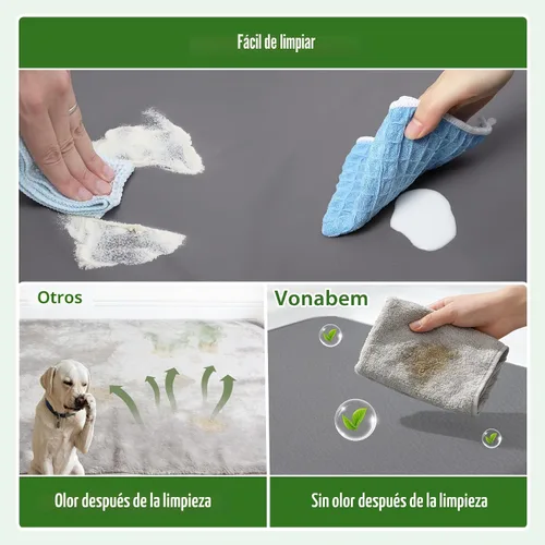 Miniatura 3 de Vonabem Cama Grande para Perro Impermeable Lavable Almohadilla XL para Jaula de 42 pulgadas, Camas para Mascotas de Cuero Duradero para Exteriores