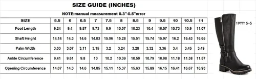 Miniatura 9 de GLOBALWIN Women's Chunky Low Heels Boots Knee High Boots For Women
