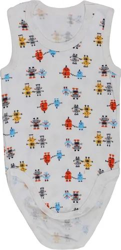 Miniatura 3 de ToBeInStyle Paquete de 4 mamelucos de una pieza con camiseta sin mangas para bebé niño