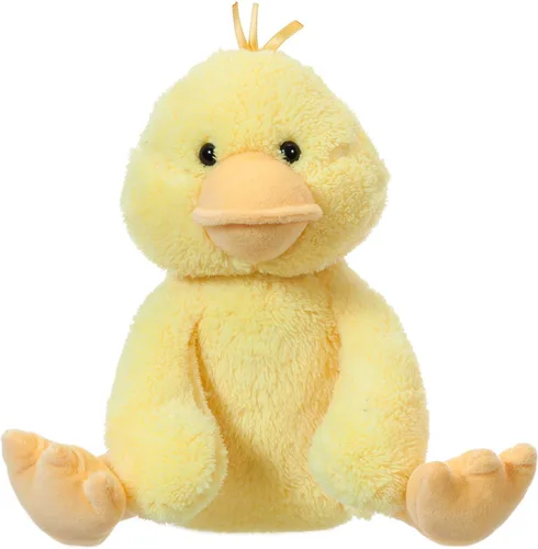 Miniatura 9 de Juguetes de Cordero de Albaricoque de Peluche de Pato de Terciopelo Blanco con Pata Fina, Animal de Peluche Suave y Abrazable Perfecto para Niños