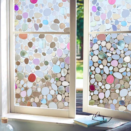Miniatura 12 de Viseeko Película de tinte de ventana para el hogar, opacidad total, 100% bloqueo de luz, bloqueo UV, película de oscurecimiento de ventana
