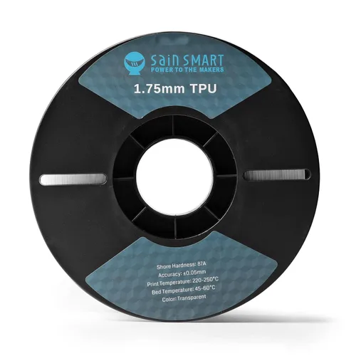 Miniatura 6 de SainSmart filamento de TPU 87A 1.75mm filamento flexible de TPU para impresora 3D, carrete de 1kg, natural