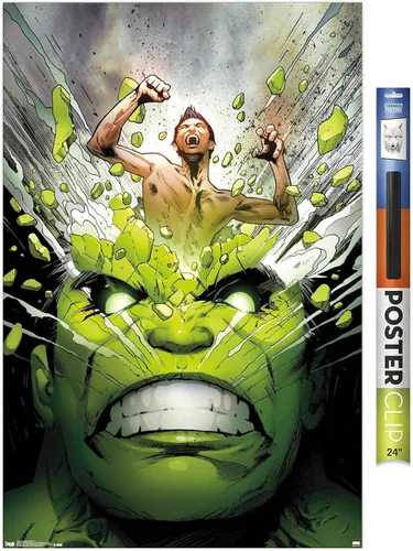 Miniatura 19 de Trends International Marvel Comics - Póster de pared de The Incredible Hulk - Cover #171, 14.725 x 22.375 pulgadas, versión enmarcada de madera