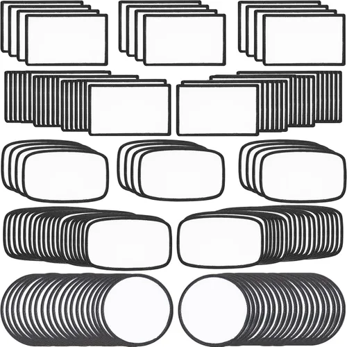 Miniatura 11 de 60 parches de sublimación, parches en blanco para planchar para manualidades, sombreros, gorras, mochilas, uniformes 3 formas