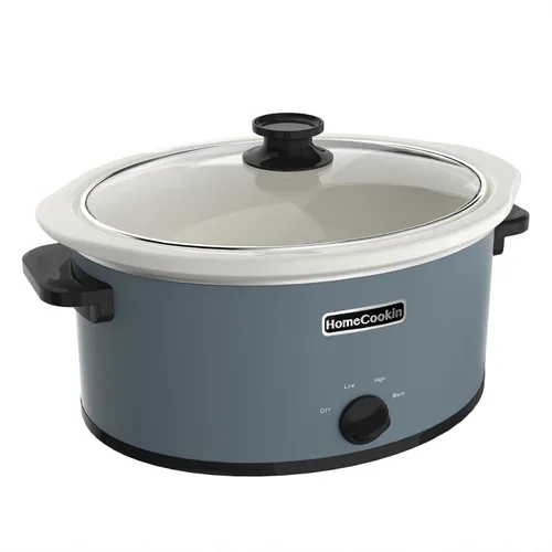 Miniatura 21 de HOMECOOKIN Olla de cocción lenta programable de 8 cuartos con temporizador y función mantener caliente - Pequeño electrodoméstico de cocina