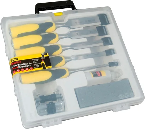 Miniatura 2 de Stanley 516421 Dynagrip - Juego de cincel y tapa de golpeo con acceso (5 piezas), color amarillo