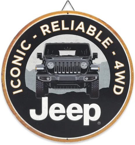 Miniatura 8 de Jeep Caution Bad Roads - Letrero de metal con forma de diamante para garaje, tienda o cueva de hombre Amarillo