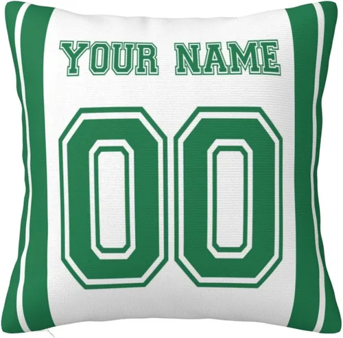 Miniatura 9 de Fundas de almohada personalizadas decorativas con nombre y número, fundas de almohada cuadradas para sofá, dormitorio, silla de automóvil