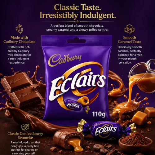 Miniatura 5 de Cadbury Classic Eclairs - Bolsa de chocolate (3.88 oz, 3 unidades)