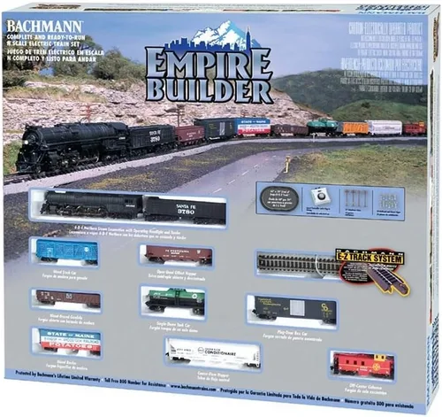 Miniatura 3 de Bachmann Trenes - Empire Builder Ready To Run - Juego de tren eléctrico de 68 piezas - Escala N