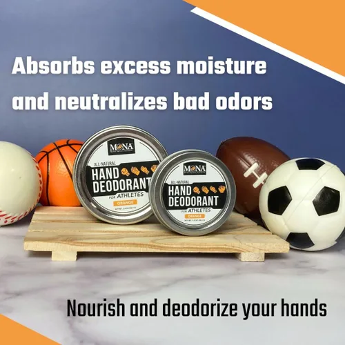 Miniatura 2 de MONA Brands - Desodorante de manos para atletas Desodoriza y nutre las manos Absorbe la humedad 100% natural, vegano y libre de crueldad