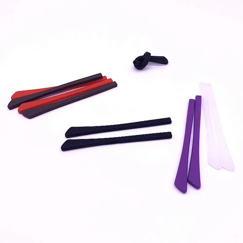 Miniatura 5 de mollensiuer 5 pares de puntas de silicona antideslizantes para lentes de oreja, fundas de tubo, retenedores de gafas de repuesto cómodas para patas