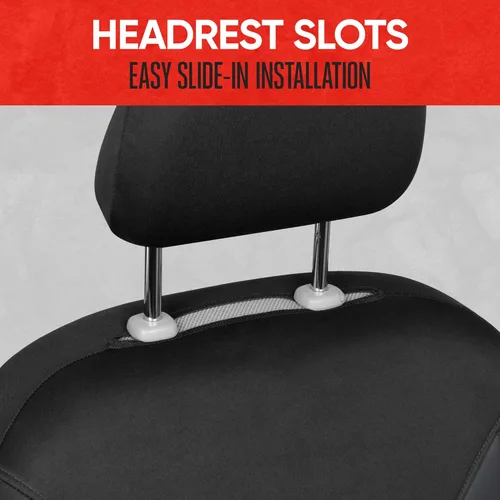 Miniatura 4 de Motor Trend SpillGuard 2 fundas de asiento gris carbón para automóviles y fundas de asiento para camiones – Fundas de asiento de coche impermeables