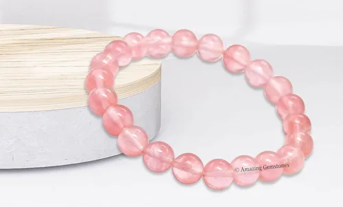 Miniatura 881 de Amazing Gemstone Pulsera de cristal para mujeres y hombres, pulsera de cristal curativo de protección, pulsera elástica con cuentas de piedras