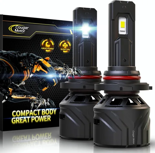 Miniatura 11 de Cougar Motor - Bombillas H4, 9003 luces antiniebla 6500K blancas sin polaridad para uso en carretera o todoterreno, enchufe y uso - Paquete de 2