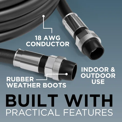 Miniatura 4 de THE CIMPLE CO - Cable coaxial RG6 de 1 pie para exteriores - Cable coaxial doble blindado para interiores y exteriores para antenas de TV vía