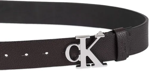 Miniatura 3 de Calvin Klein Cinturón de hebilla con monograma CK para hombre