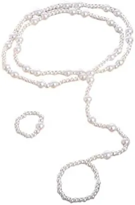 Miniatura 5 de Nattypat - Tobillera para novia, playa, perlas, descalzo, joyería para pies