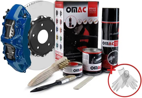 Miniatura 10 de Kit de pintura para pinza de freno OMAC a base de epoxi, color negro brillante de Nueva York, alta temperatura Nueva York Negro (Brillante) RAL:9005