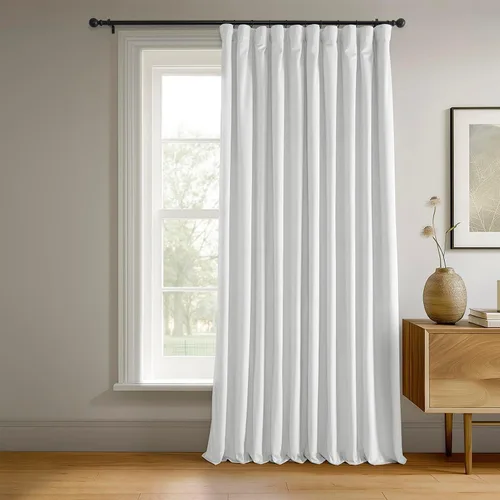 Miniatura 40 de HPD Half Price Drapes Cortinas Opacas Térmicas de Terciopelo Signature para Sala de Estar de 63 Pulgadas de Largo (1 Panel) con Bolsillo para Barra