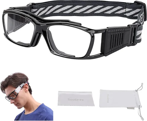 SooGree Sports Goggles Racquetball Glassess Basketball Football Soccer Goggles for Men & Women Adjustable Strap