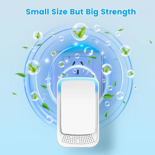Miniatura 5 de Paquete de 4 purificadores de aire enchufables para el hogar, mini purificador de aire iónico para habitaciones pequeñas, ionizadores de aire