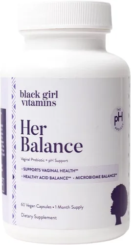 Miniatura 5 de Black Girl Vitamins - Probióticos vaginales Her Balance - Apoyo diario del microbioma para mujeres - 10 mil millones de UFC Lactobacillus Crispatus