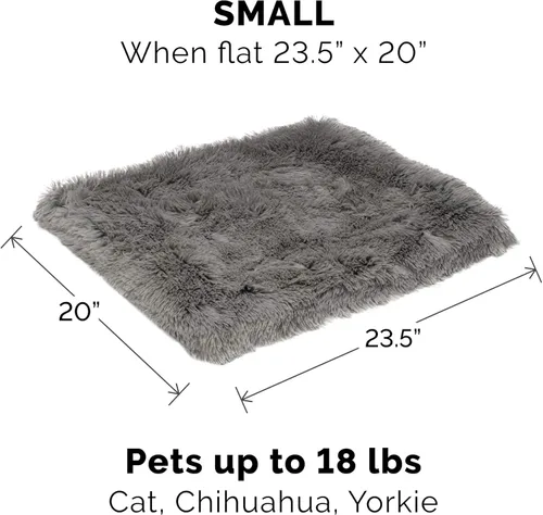 Miniatura 3 de Furhaven Cama para mascotas para gatos y perros pequeños – Cama térmica, auto-calentable, convertible, de piel y gamuza para gatos, lavable