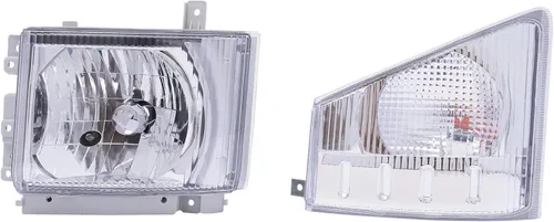 Miniatura 4 de Faro delantero y lámpara de esquina para ISUZU NPR NPR-HD NQR NRR 2008-2020 lado izquierdo del conductor, 1 lámpara de esquina y 1 faro halógeno