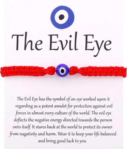 Miniatura 28 de SUMMER LOVE Handmade Jewelry Evil Eye Bracelets with Card,Black Red String Bracelets Kabbalah Protection Luck Amulet for Women Men Friends Pulseras