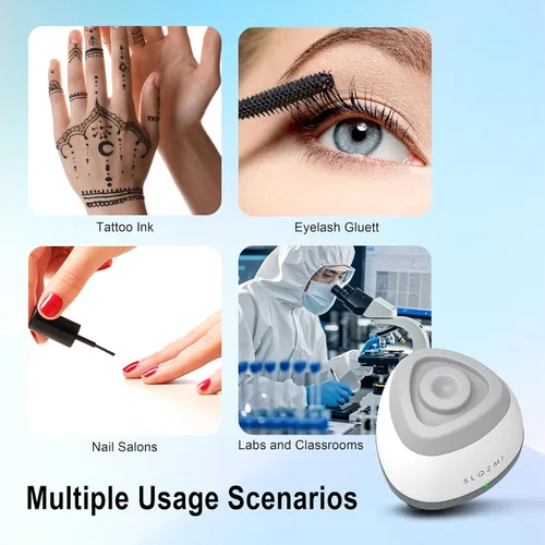 Miniatura 2 de Mezclador Mini Vortex, Agitador de Esmalte de Uñas, Agitador de Pintura y Mezclador de Pintura para Esmalte en Gel, Pinturas Acrílicas, Adhesivos