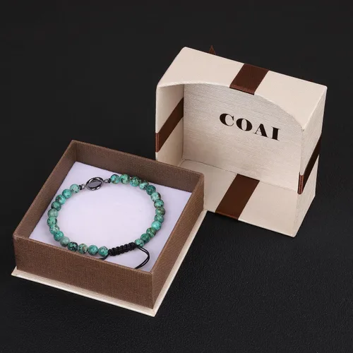 Miniatura 7 de COAI Pulsera de mal de ojo con cuentas de piedra