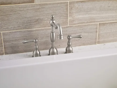 Miniatura 2 de Gerber D306957BNT - Kit de molduras de bañera romana de dos manijas Opulence, níquel cepillado