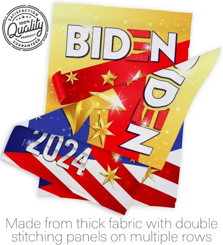 Miniatura 7 de Biden Harris Flag 2020 House Pack Patriotic Vote President Democrat Republican Tea Party United State American Election Banner Small Garden Yard