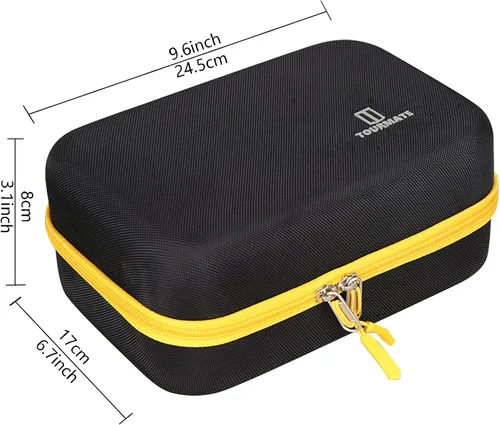 Miniatura 5 de Tourmate Funda rígida compatible con compresor de aire digital Carsun para bomba de auto, inflador de neumáticos portátil con luz LED DC 12V