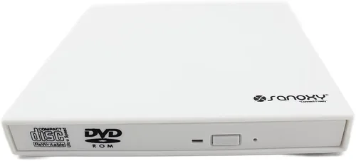 Miniatura 6 de SANOXY USB 2.0 portátil delgado externo DVD ROM CD-RW Combo Drive Writer con función de lectura y escritura (negro)