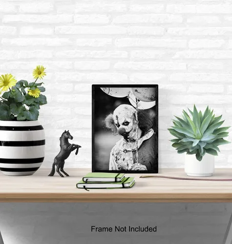 Miniatura 5 de Payaso aterrador, payaso espeluznante, arte de pared gótico, decoraciones góticas, decoración de pared gótica, decoración de habitación gótica, obra