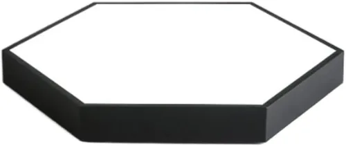 Lámpara de techo LED regulable de montaje empotrado, luz de panel hexagonal simple, lámpara de techo moderna de montaje en superficie con control