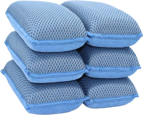 Miniatura 9 de Scrub-It - Esponja de cocina de microfibra Miracle (6 unidades) – Esponjas de limpieza para lavavajillas resistentes a arañazos – Lavable a máquina