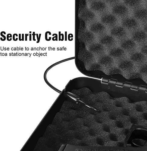 Miniatura 5 de LANGGER V Caja fuerte para armas de fuego, caja de bloqueo de armas de fuego de acceso rápido, caja de seguridad para armas de fuego, funda