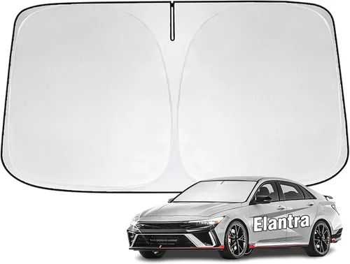 Miniatura 32 de Parasol para parabrisas delantero compatible con Toyota Highlander 2020-2023 2024 2025, protector de visera solar bloquea los rayos UV, parasol