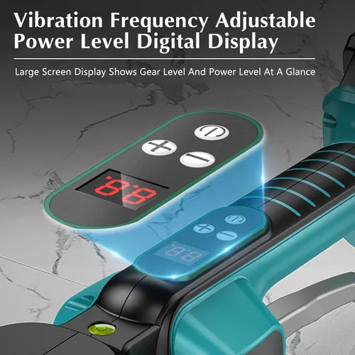 Miniatura 5 de Máquina niveladora de vibraciones de azulejos, para batería de 20 V (batería no incluida), herramienta vibradora con diez velocidades ajustables