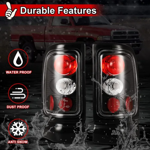 Miniatura 3 de Nixon Offroad Luces traseras para Dodge Ram 1500 2500 3500 Pickup 1994-2002, luces traseras halógenas, luces traseras de automóvil, reemplazo