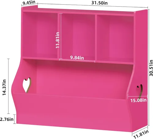 Miniatura 3 de Lerliuo Organizador de almacenamiento de juguetes para niños, estantería y estantería pequeña para niños, armario de almacenamiento de juguetes de 4